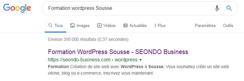 Résultat de recherche Formation WordPress Sousse